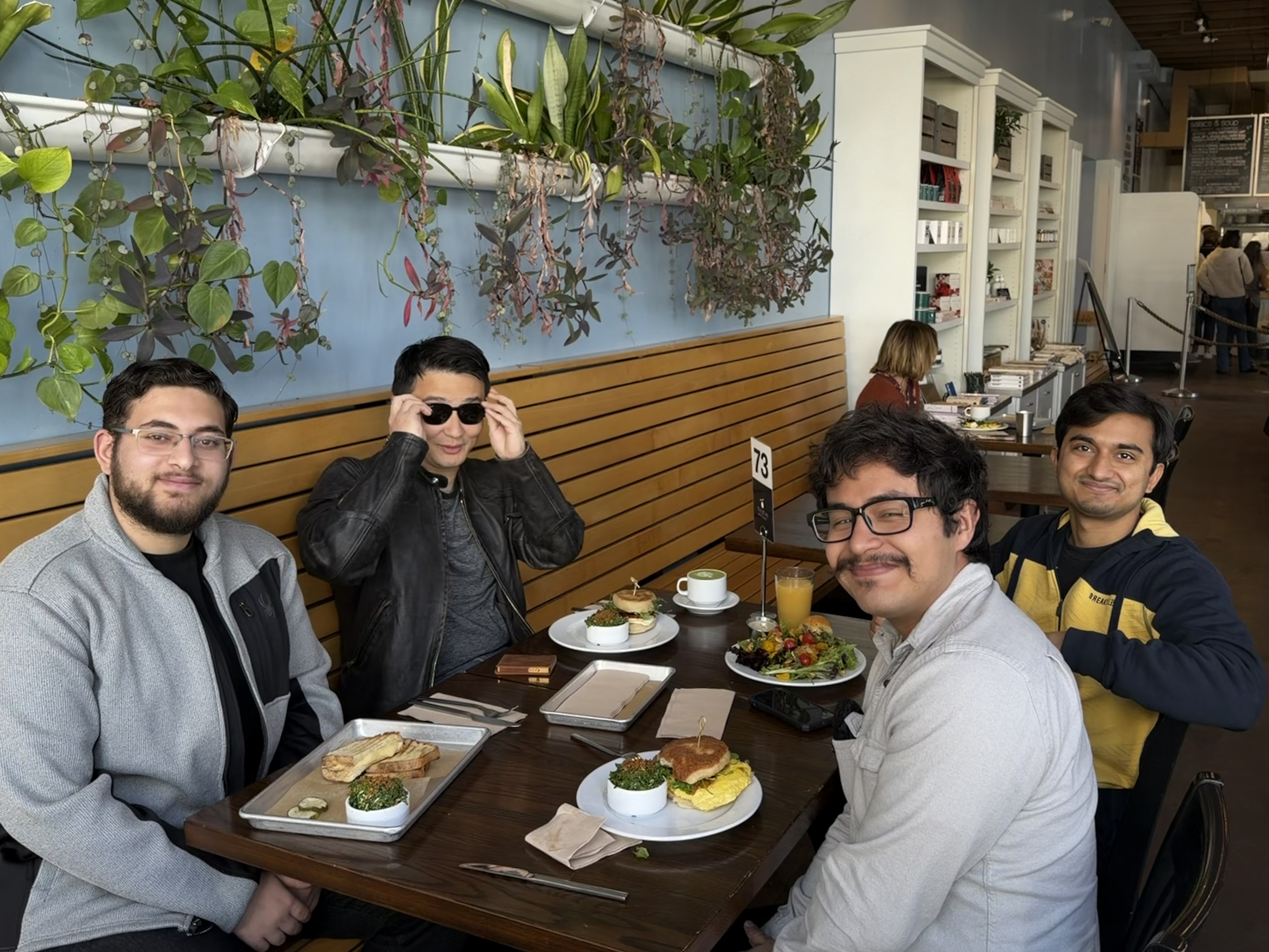 Lab brunch at Grove Cafe, Fall 2025