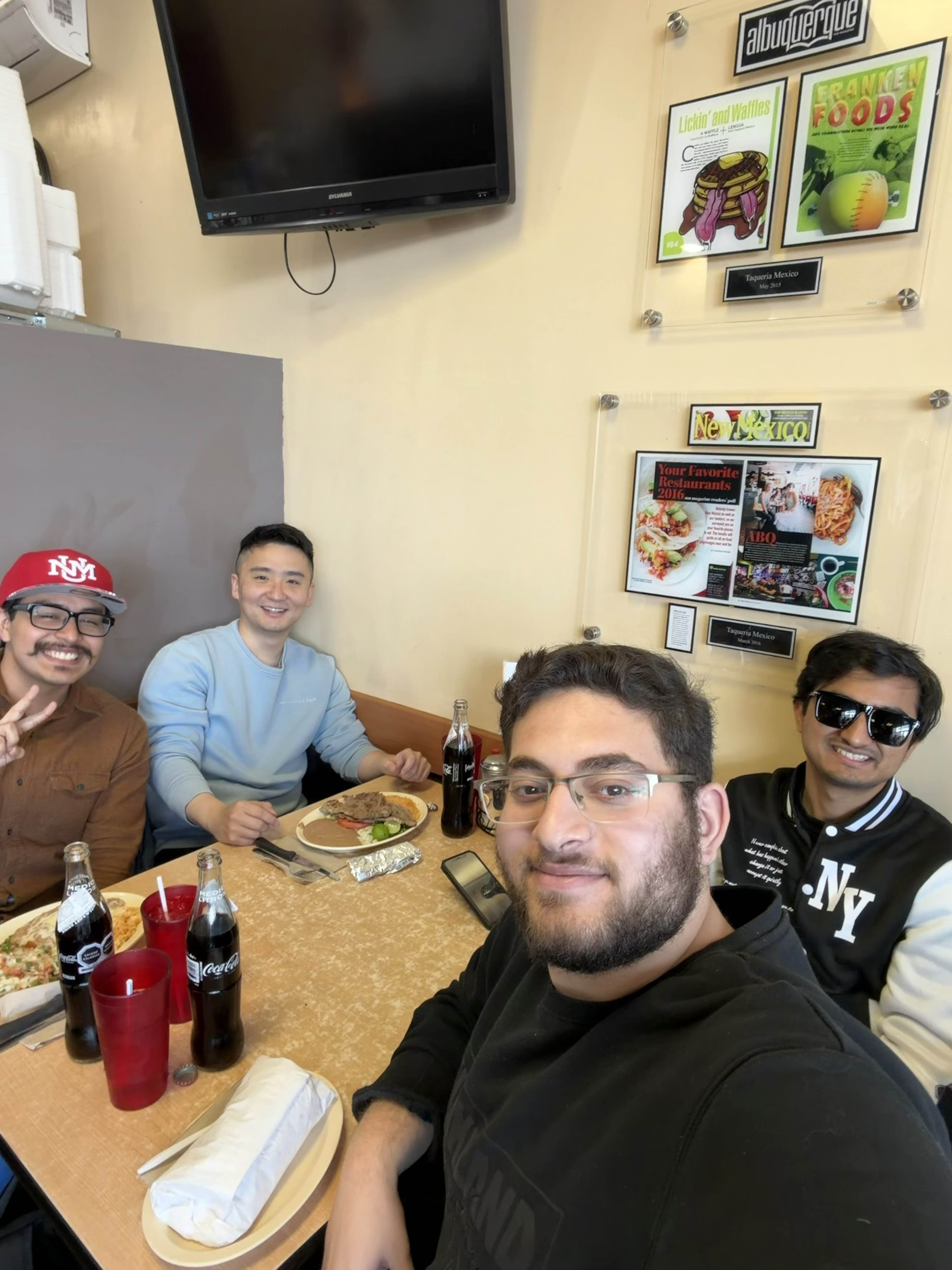 Winter break lunch at Taqueria Mexico, December 2025